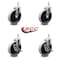 Service Caster 5 Inch Thermoplastic Wheel 1/2 Inch Threaded Stem Caster Set with 2 Brakes SCC SCC-TS05S510-TPRS-121315-2-SLB-2 - alternate 2